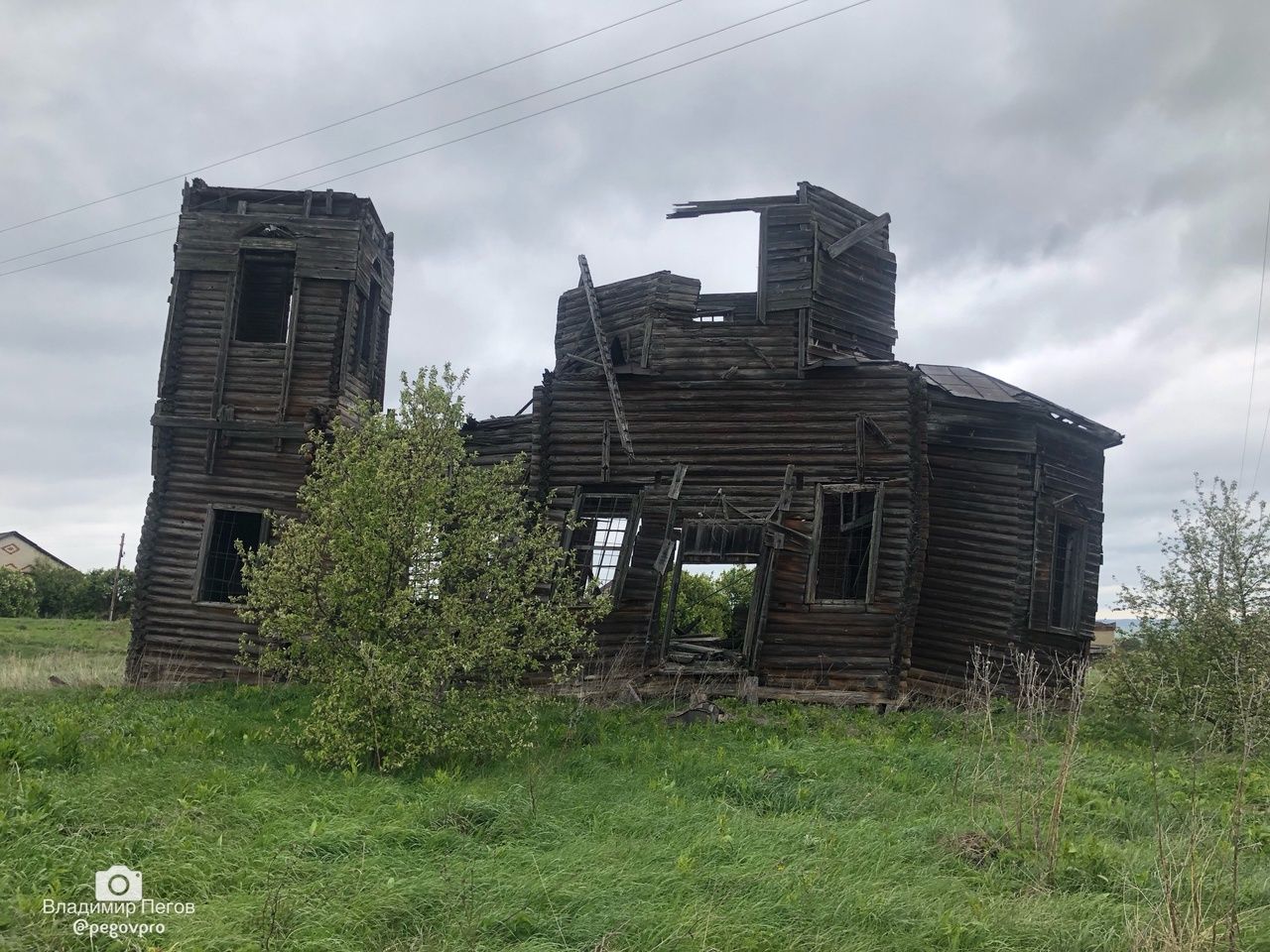 Деревня Новокрещено Городищенский район Пензенской области. Церковь